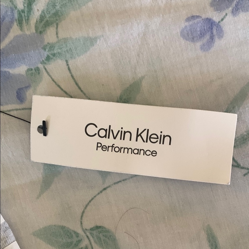 Calvin Klein Women's Heather Gray Athletic Shorts - Picture 2 of 4